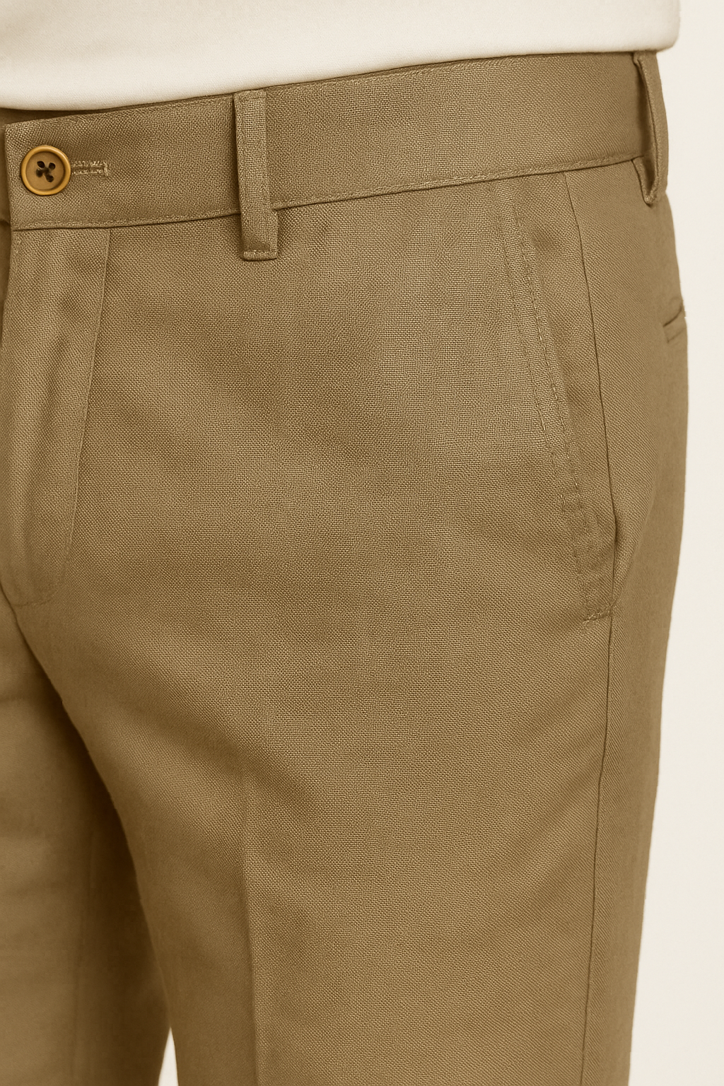 Men’s Premium Linen Pants – Coffee Brown