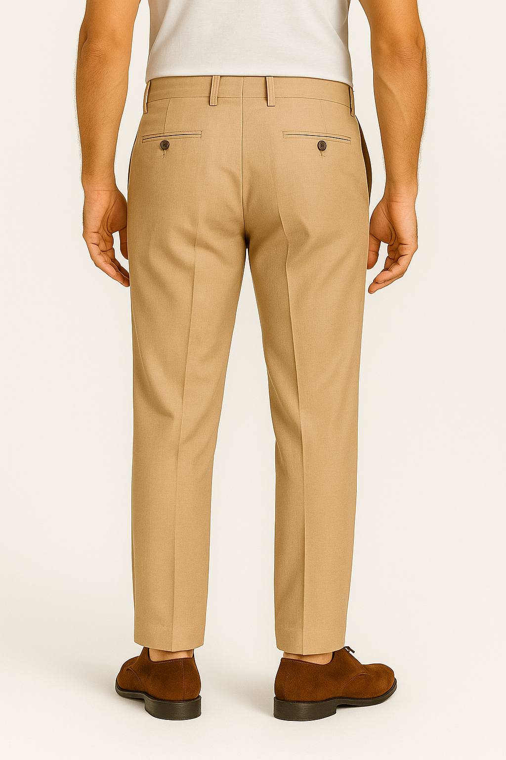 Men’s Premium Linen Pants – Cream