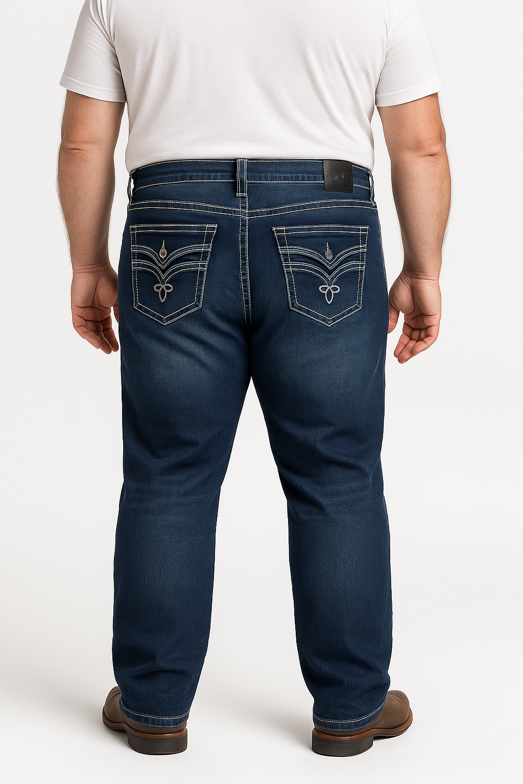 Men’s Big Size Straight Fit Jeans – Comfortable Classic Denim
