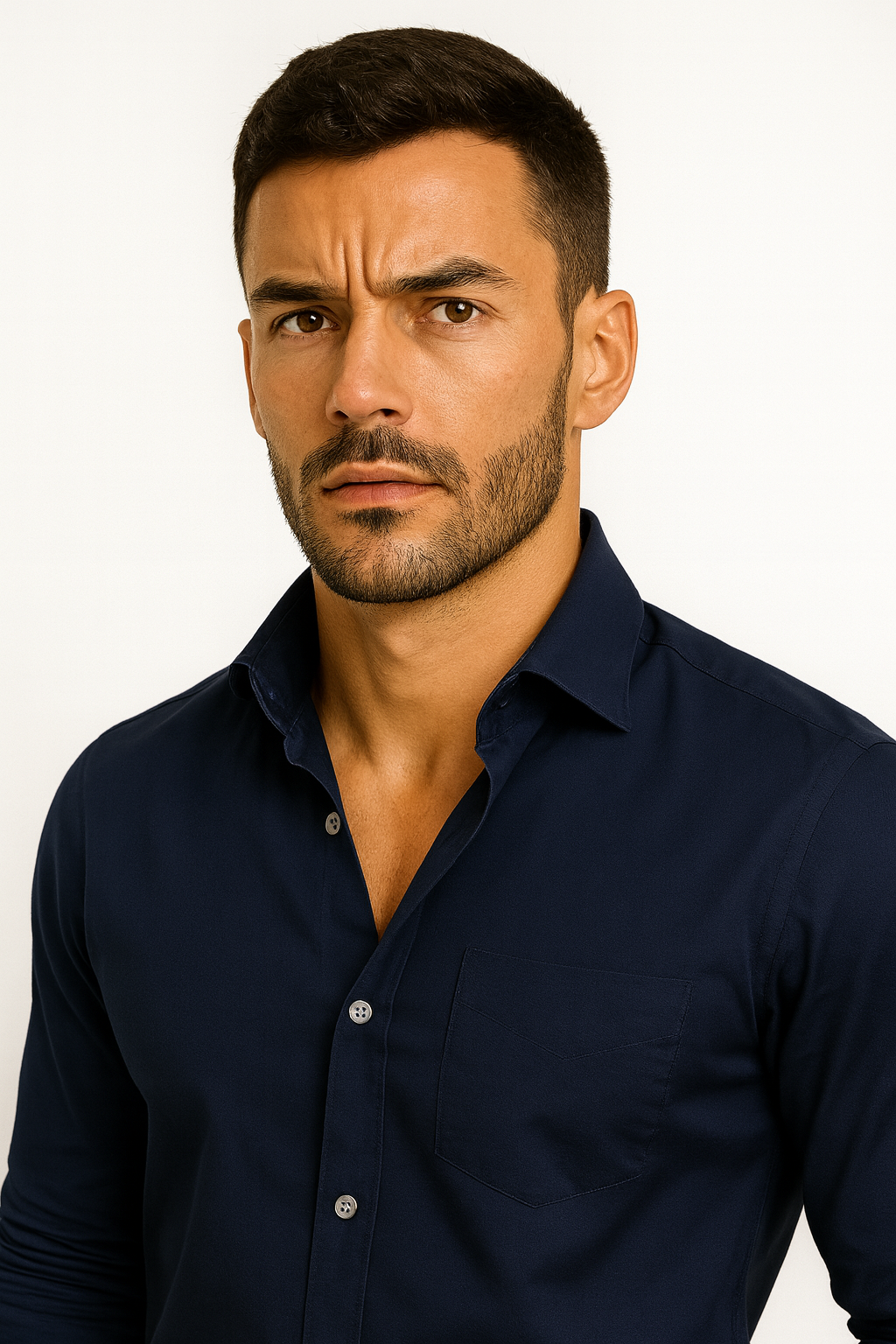 Fatzer Navy Blue Classic Shirt