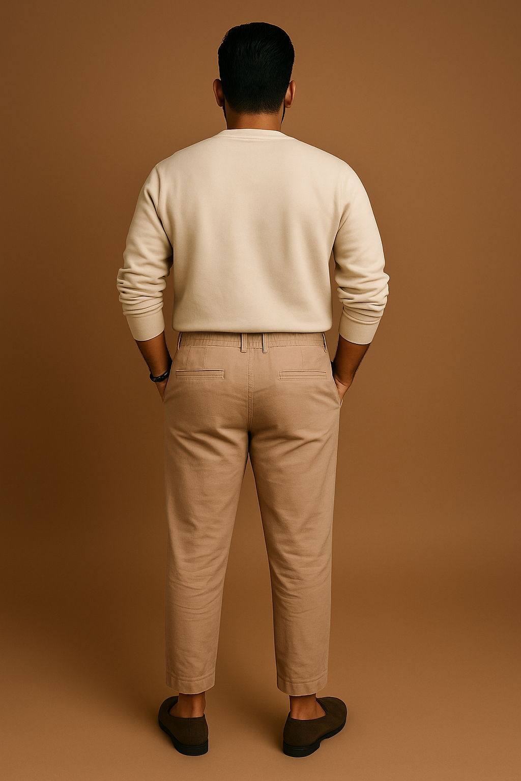 Men’s Classic Linen Regular Fit Pants - Beige