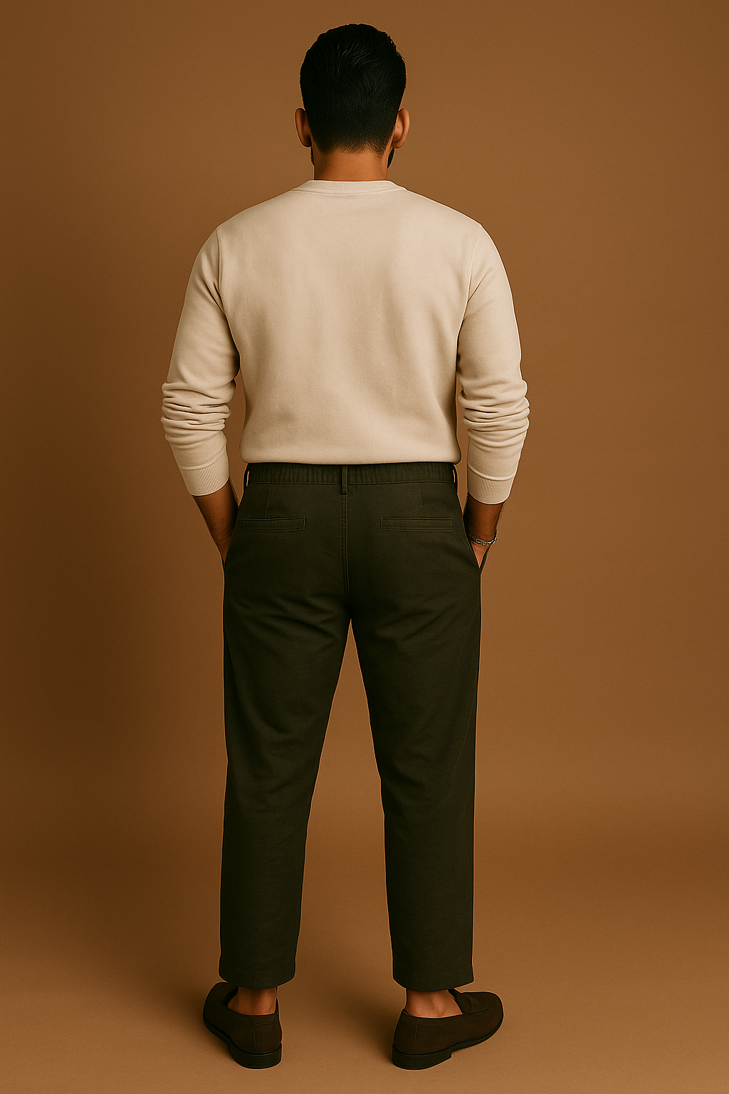 Men’s Classic Linen Regular Fit Pants - Bottle Green