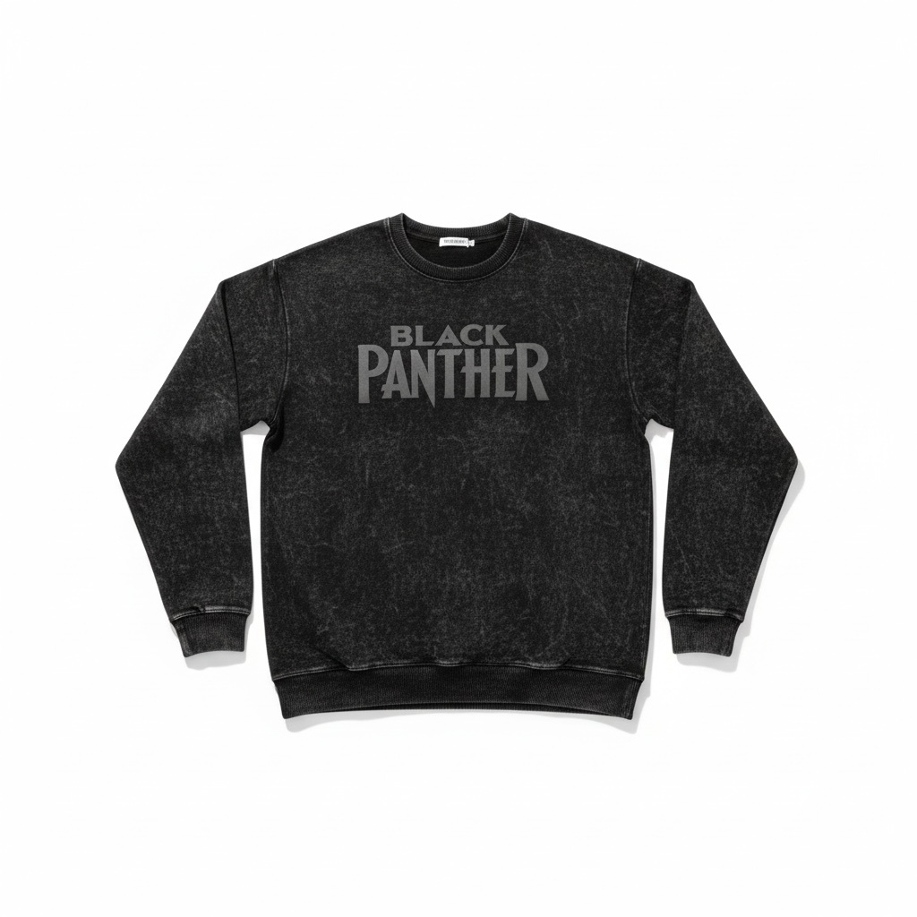 Men's Round Neck Denim Wash T-shirts- M Size