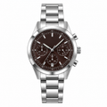Silver Brown Men's Chronograph Watch | Stainless Steel