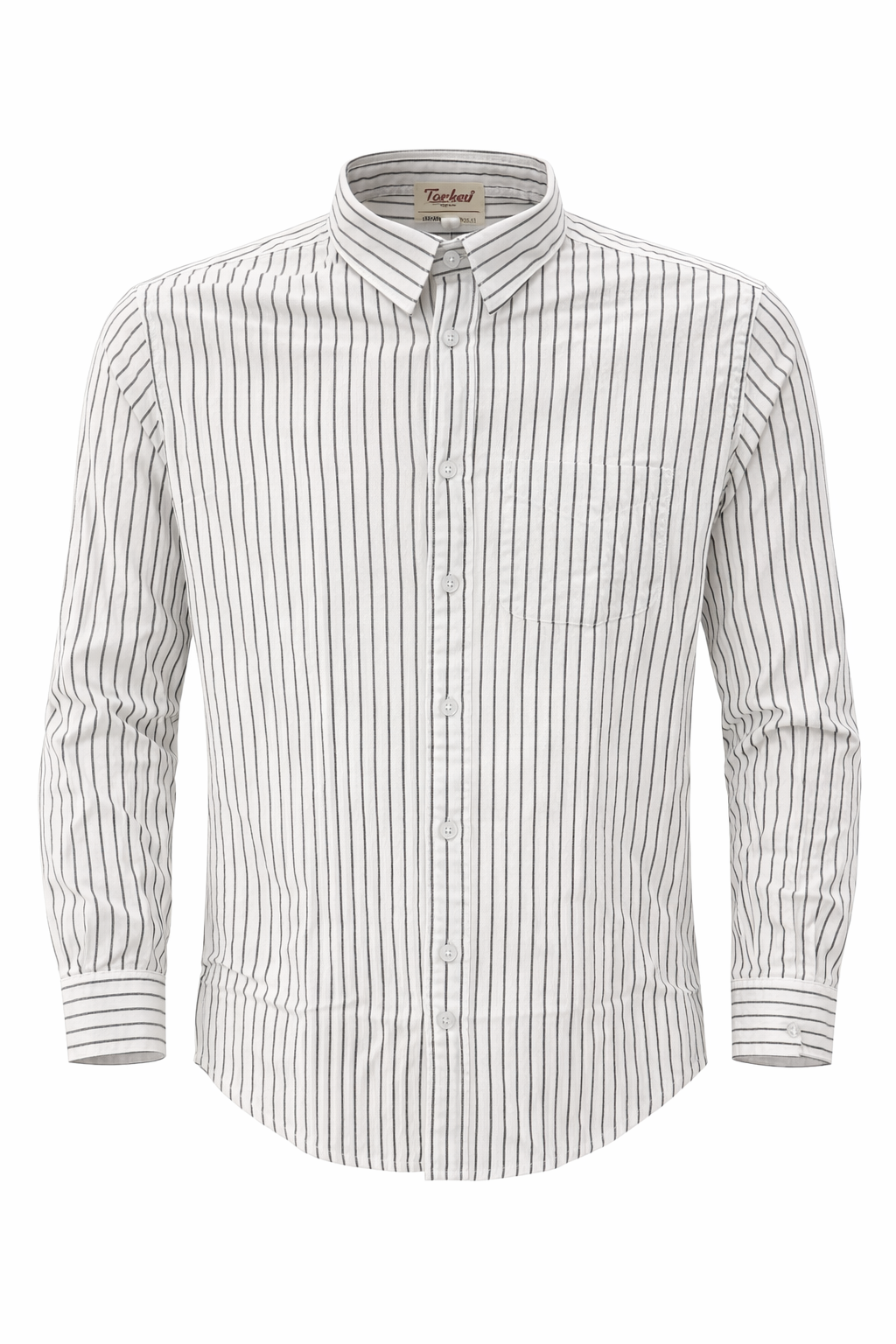 Men's Lining Full Sleeves Shirts - White