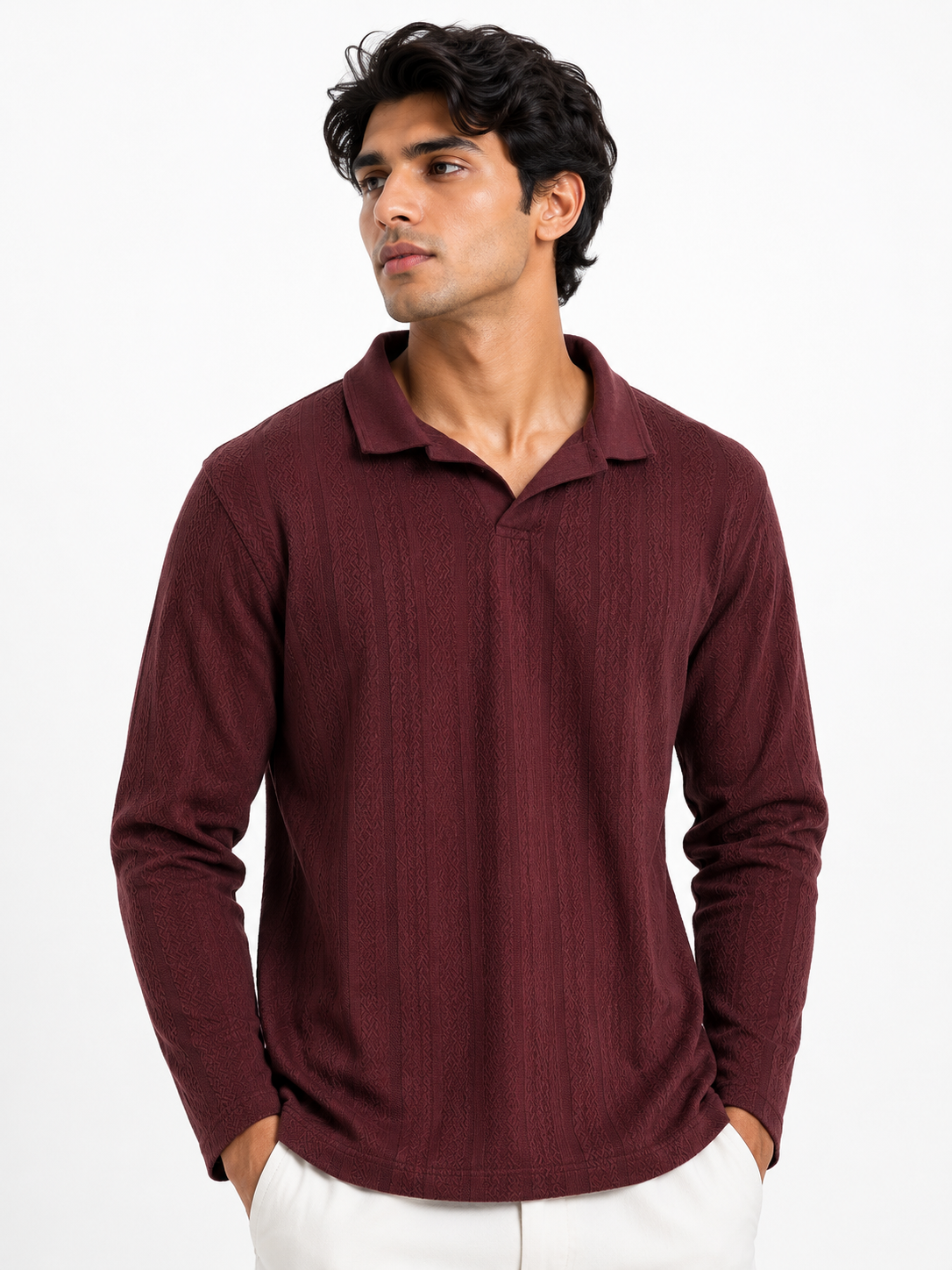 Collar Full Sleeves T-shirts