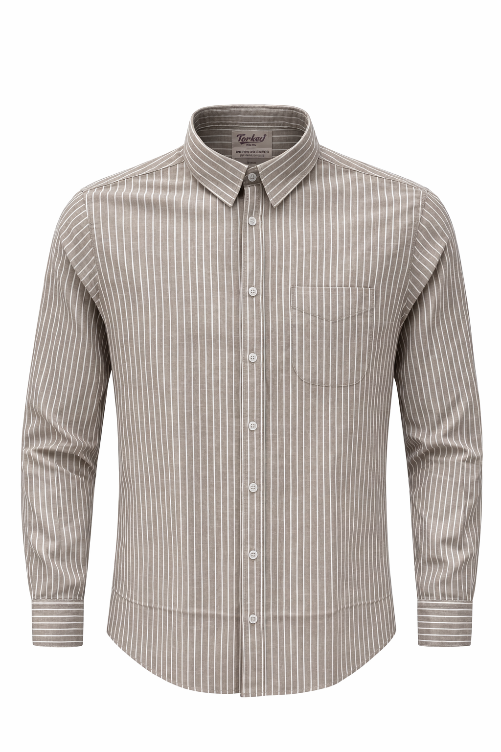 Men's Lining Full Sleeves Shirts - Light Brown