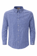 Men's Lining Full Sleeves Shirts - Royal Blue