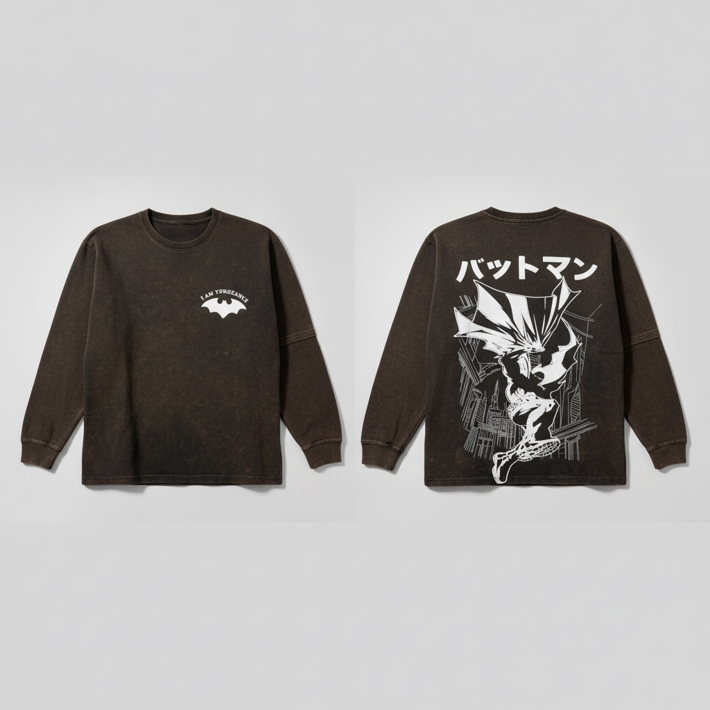 Men’s Back Printed Full Sleeves T-Shirt