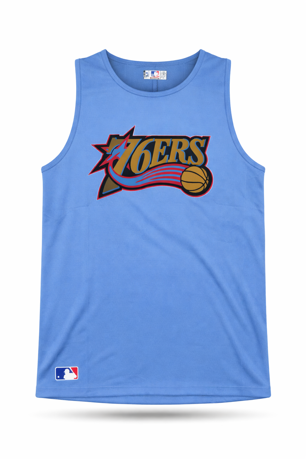 Philadelphia 76ers Blue Sleeveless Tank Top for Men – Basketball Gym Sports Vest