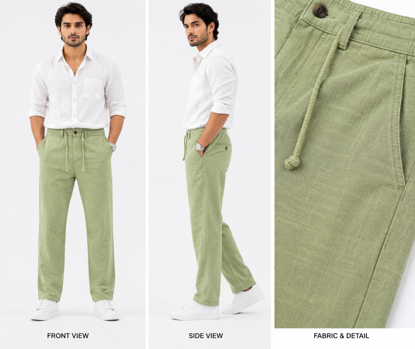 Premium Linen Casual Pants - Fiya Collections