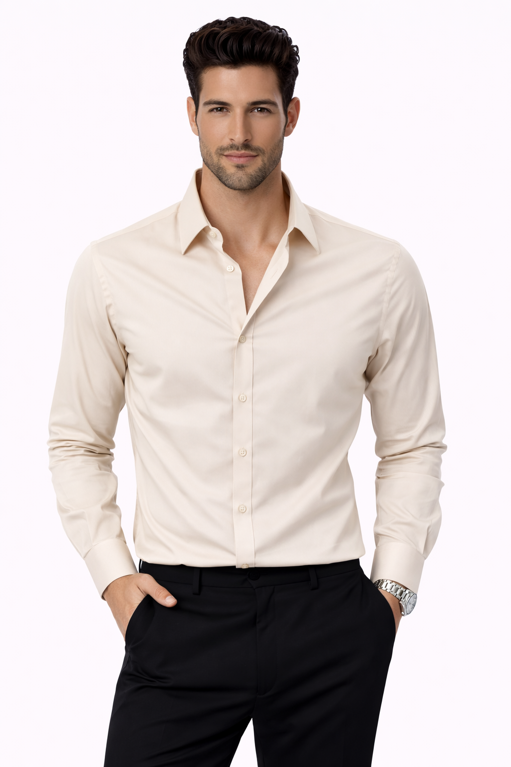 Premium Armani Lycra Fabric Shirt
