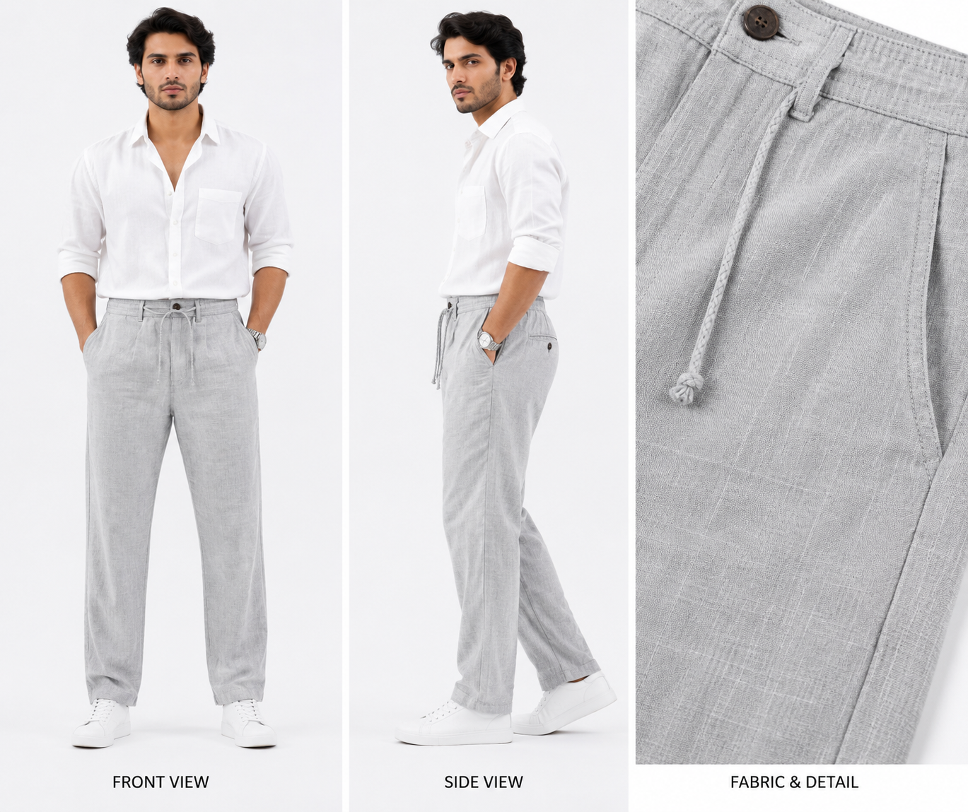 Premium Linen Casual Pants - Fiya Collections