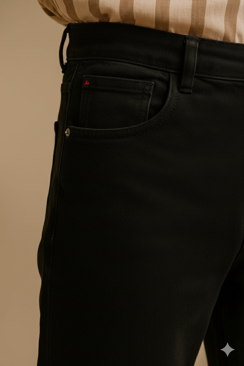 Mom-Fit – Black Denim