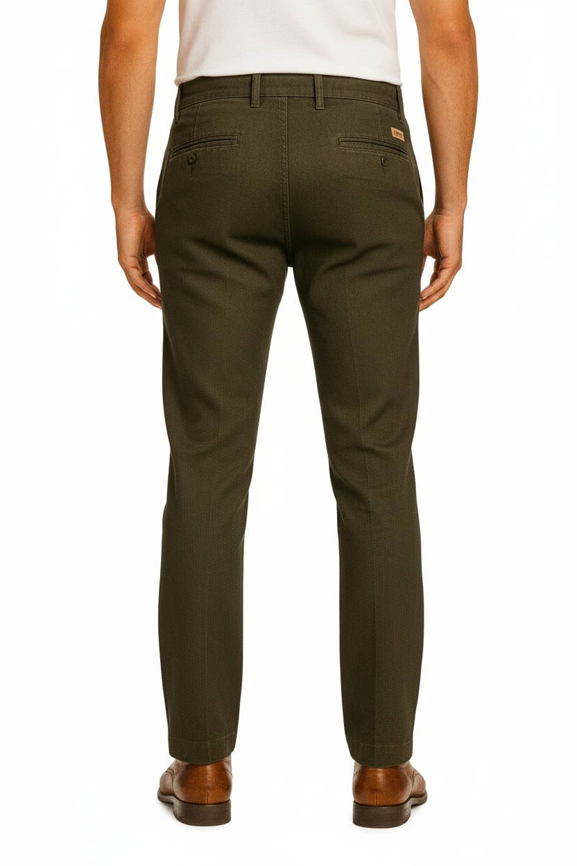 Men’s Premium Linen Pants – Olive Green