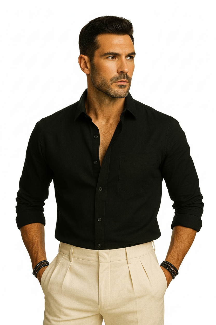Fatzer Black Classic Shirt