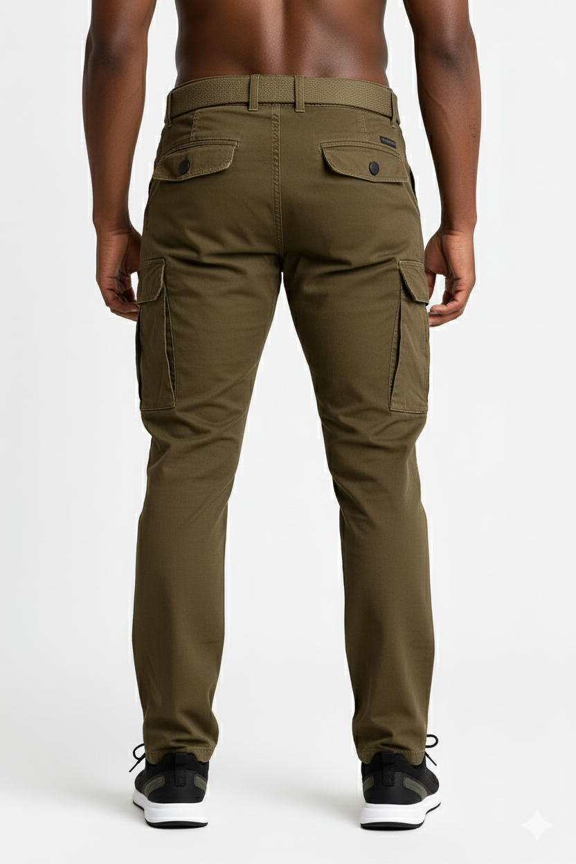 Men’s Tobacco Brown 6-Pocket Cargo Pants