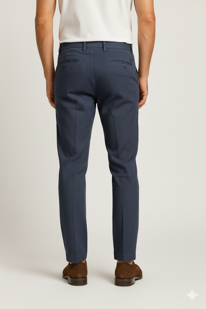 Men’s Premium Linen Pants – Navy Blue