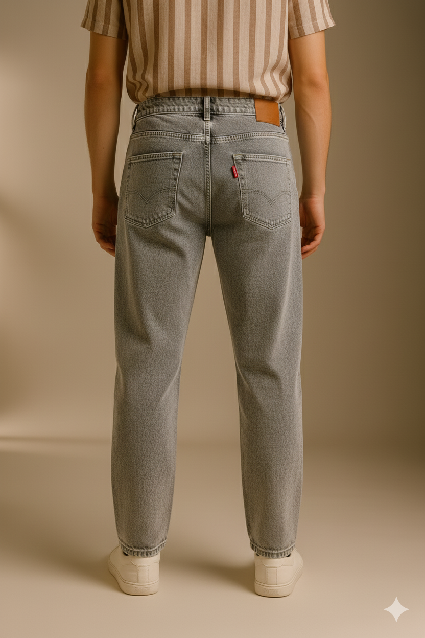 Mom Fit – Gray  Denim