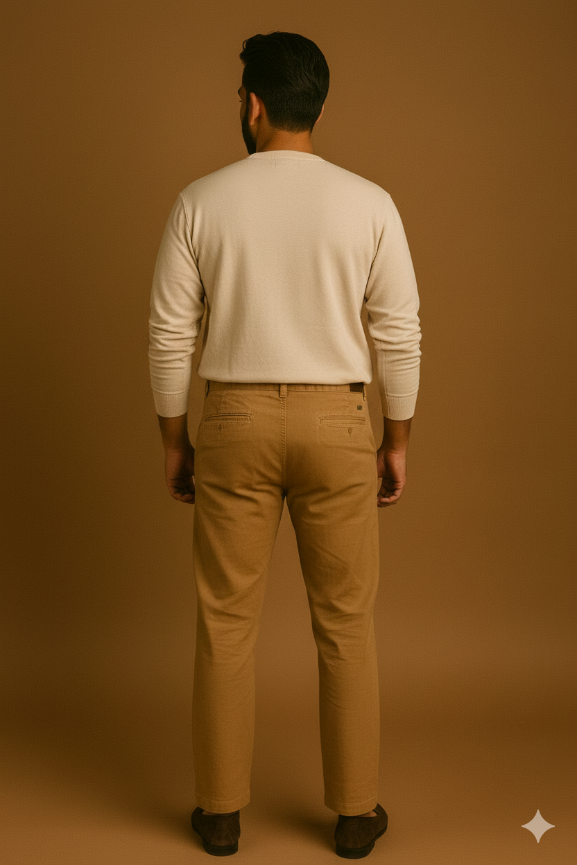 Men’s Classic Linen Regular Fit Pants - Tan