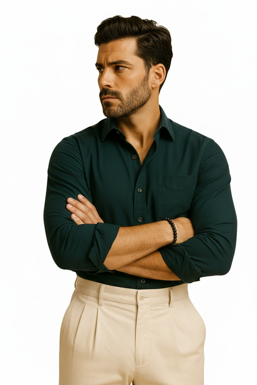 Fatzer Bottle Green Classic Shirt