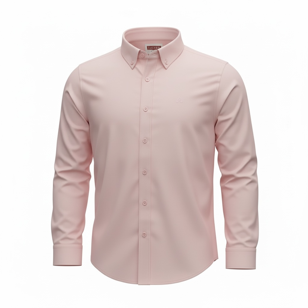 Fatzer Light Pink Plain Shirts