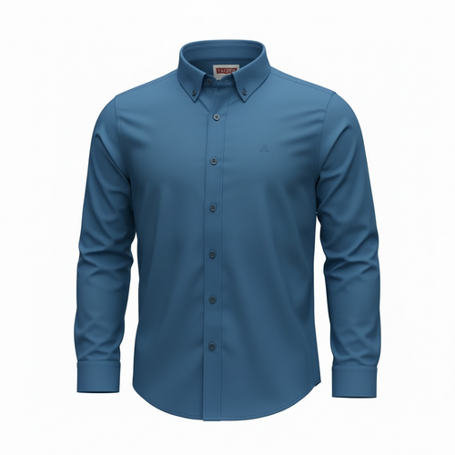 Fatzer Blue Plain Shirts Fiya Collections