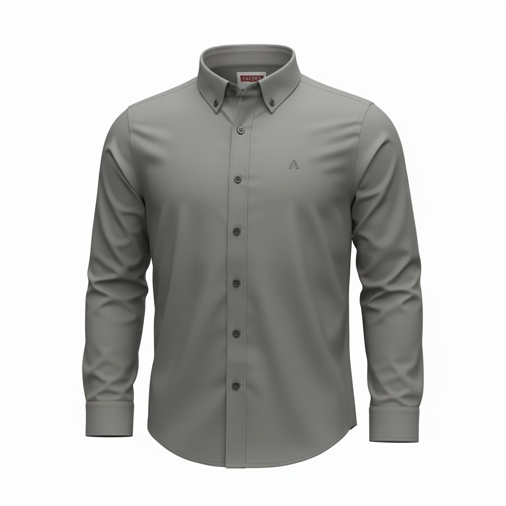 Fatzer Light Grey Plain Shirts