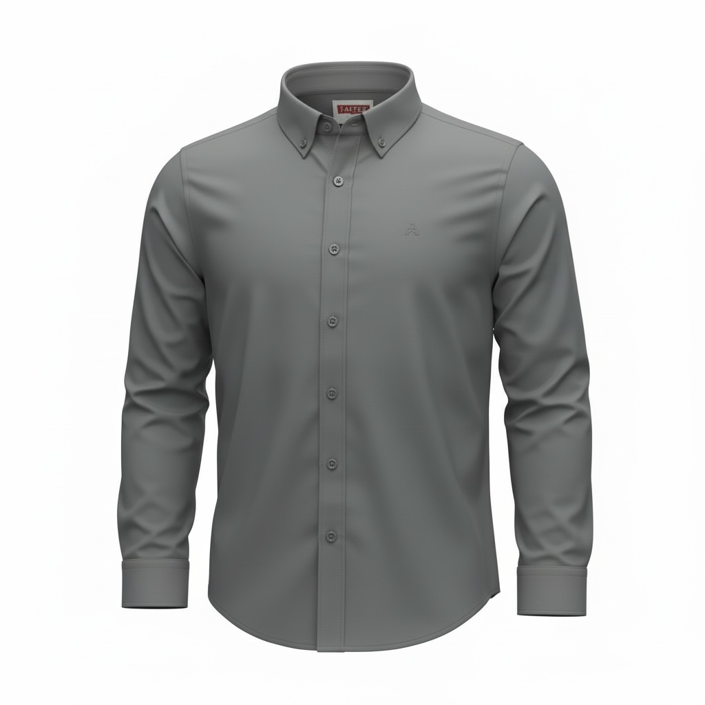 Fatzer Dark Grey Plain Shirts