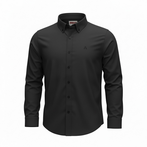 Fatzer Black Plain Shirts Fiya Collections