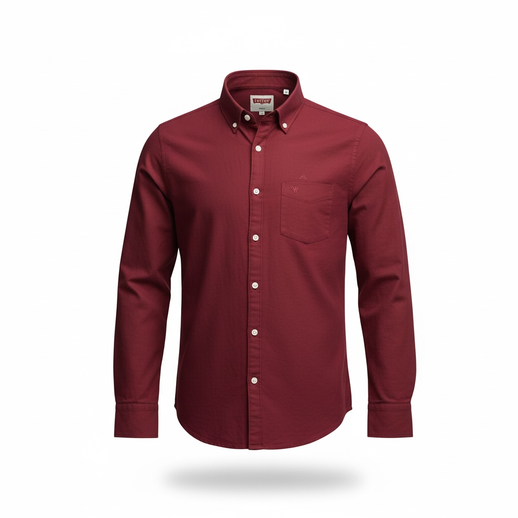 Fatzer Maroon Plain Shirts