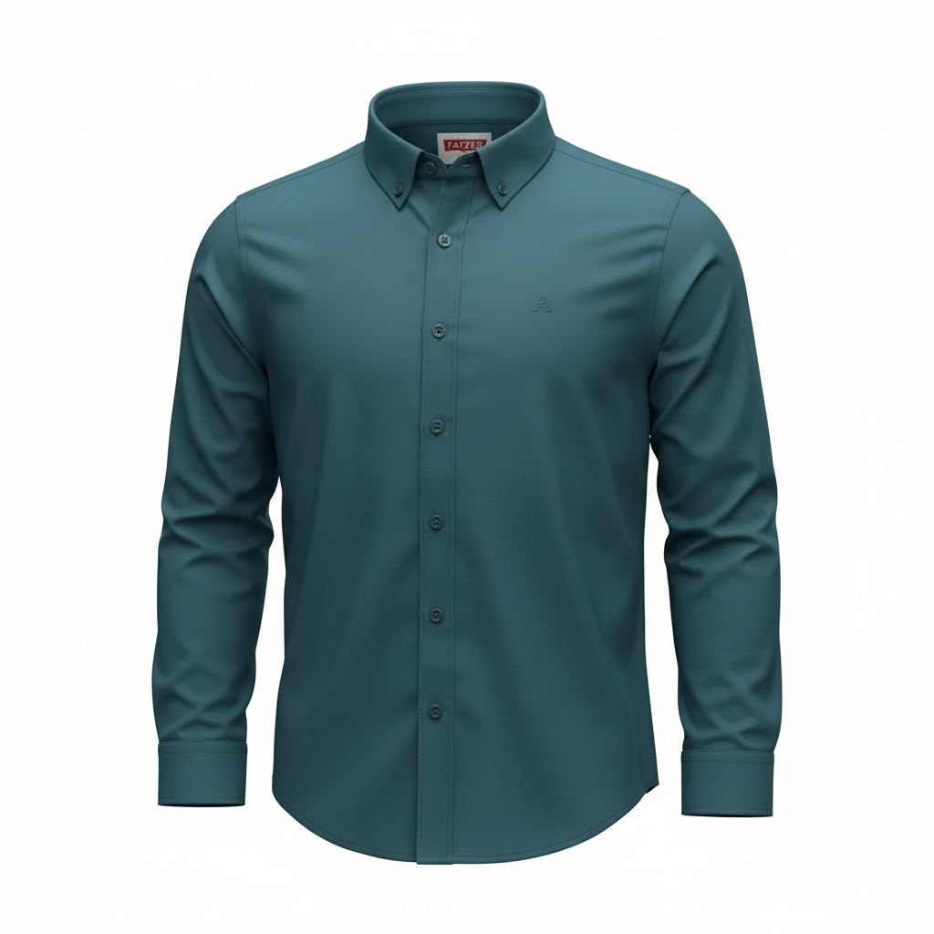 Fatzer Rama Green Plain Shirts
